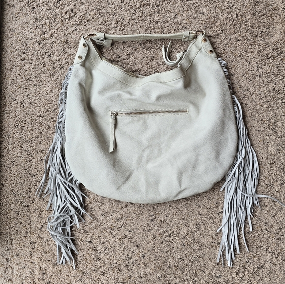 Shiraleah Vegan Leather Fringe Hobo Bag - Picture 2 of 8